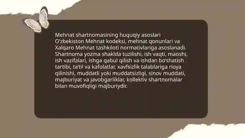 Mehnat munosabatlari va bozor iqtisodiyoti sharoitida mehnat shartnomasini tuzish 3