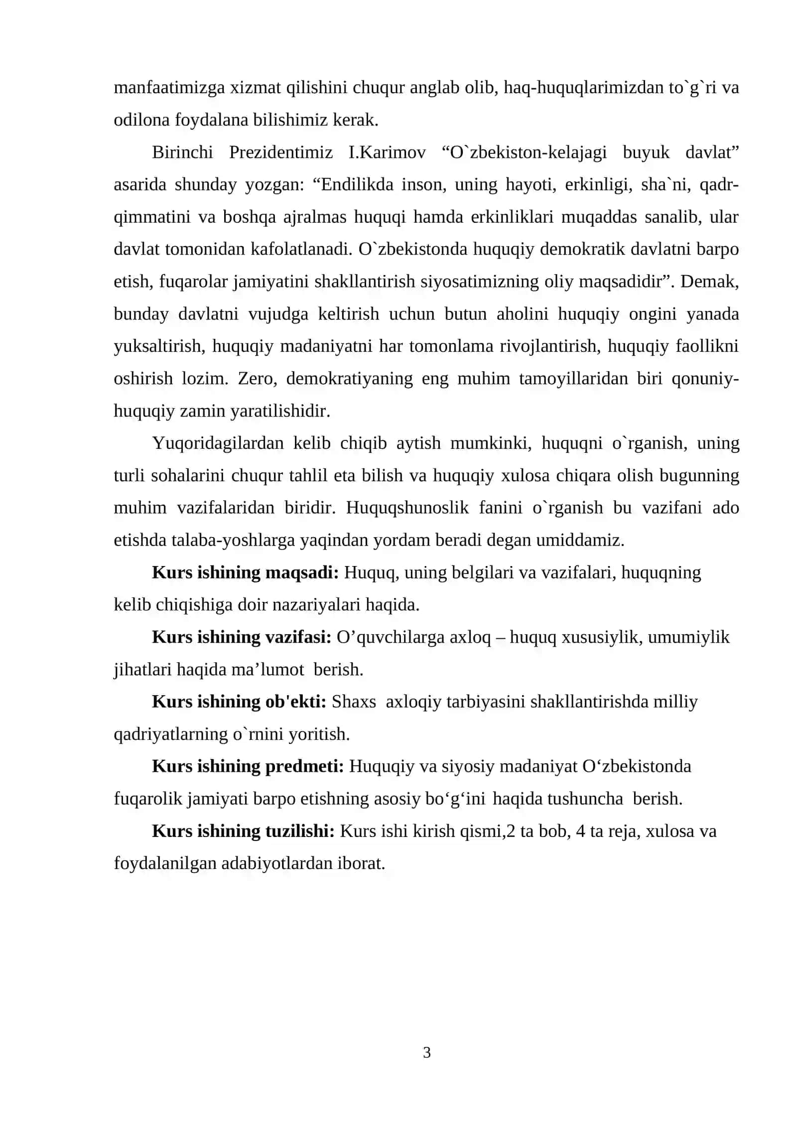 Huquqiy va axloqiy qadriyatlar, huquqiy madaniyat asoslari 3