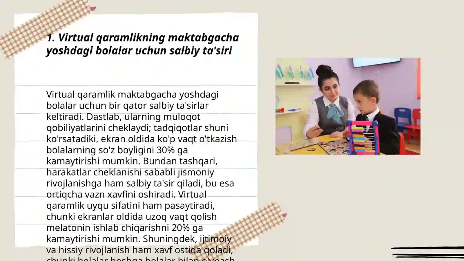 Maktabgacha yoshdagi bolalarda virtual qaramlik ( bolalar va gadjetlar) 3