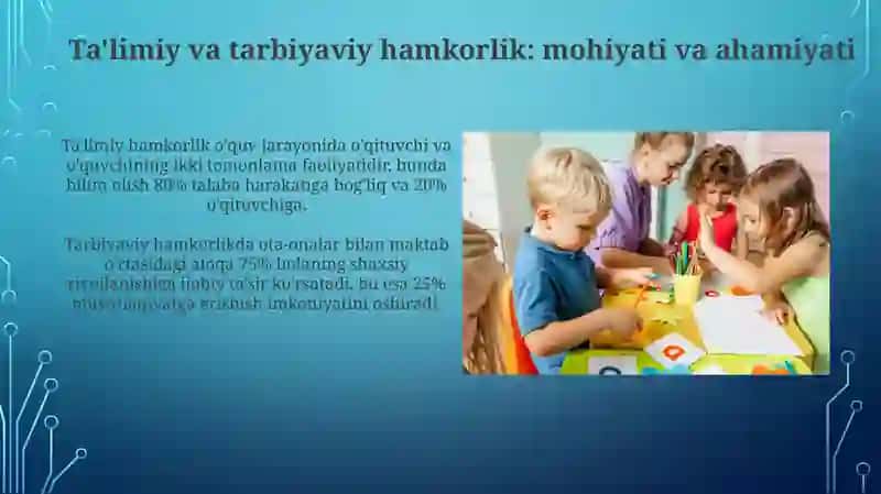 Ta'limiy va tarbiyaviy hamkorlik 3
