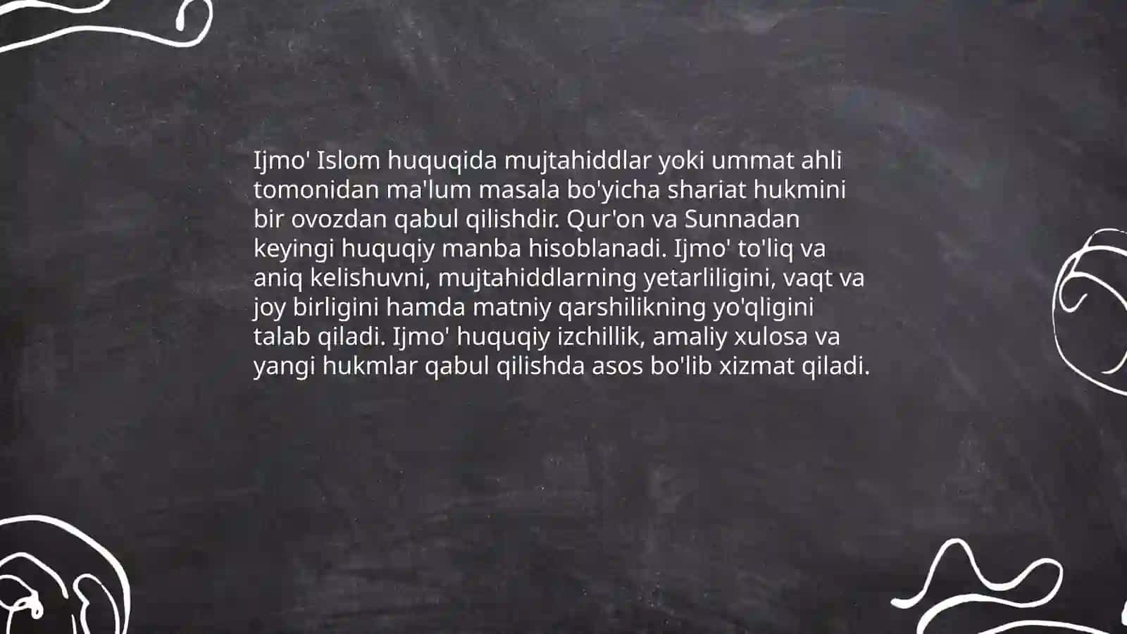Islom huquqida ijmo(ijma') tushunchasi va ahamiyati 3