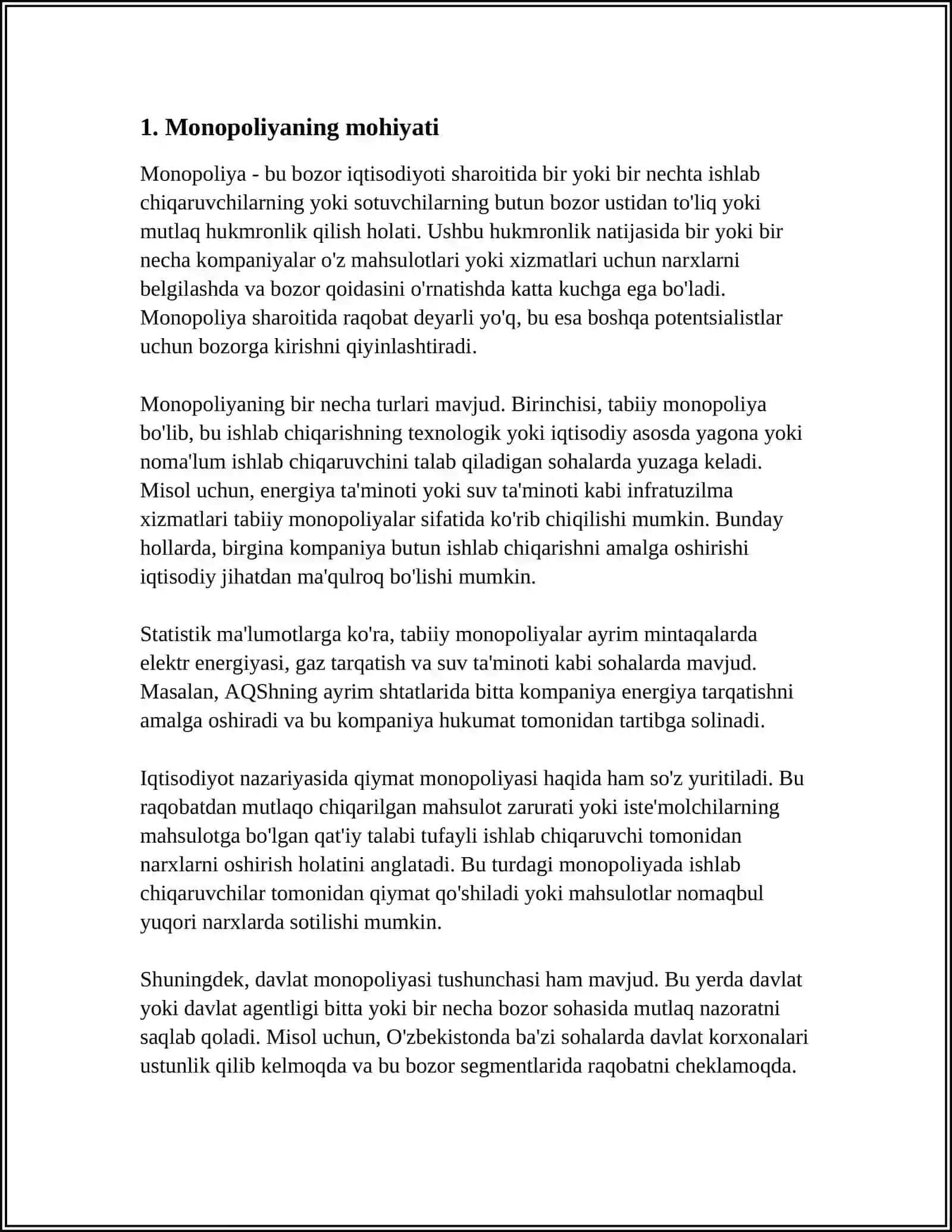 MANAPOLIYALLAR ULARNING AMAL QILINISHI VA YONALISHLARI 3