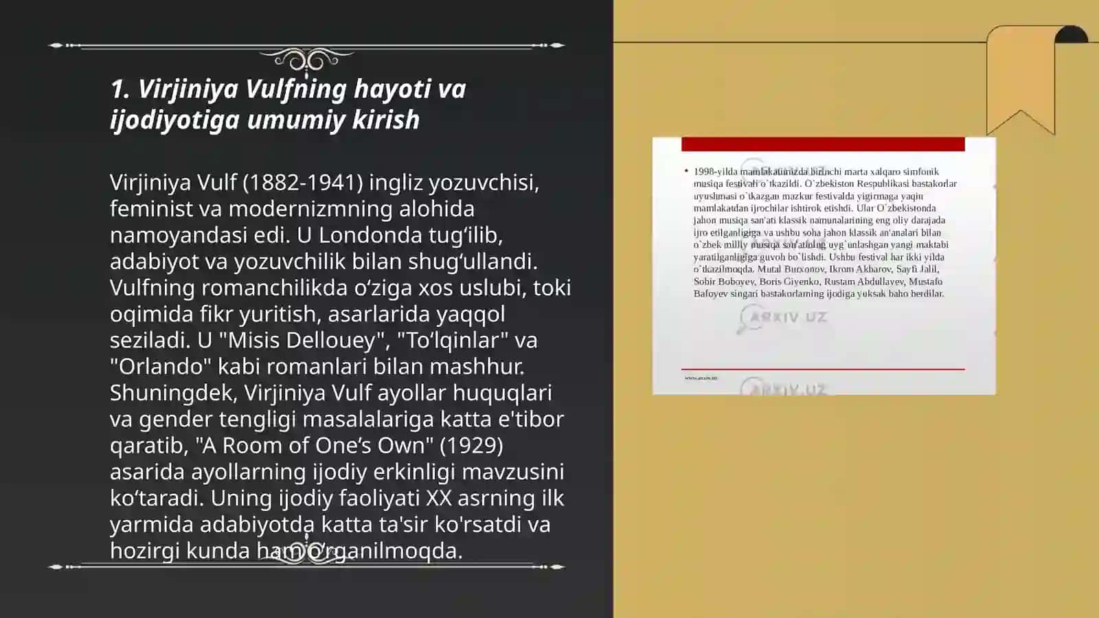 virginia vulf hayoti va ijodi 3