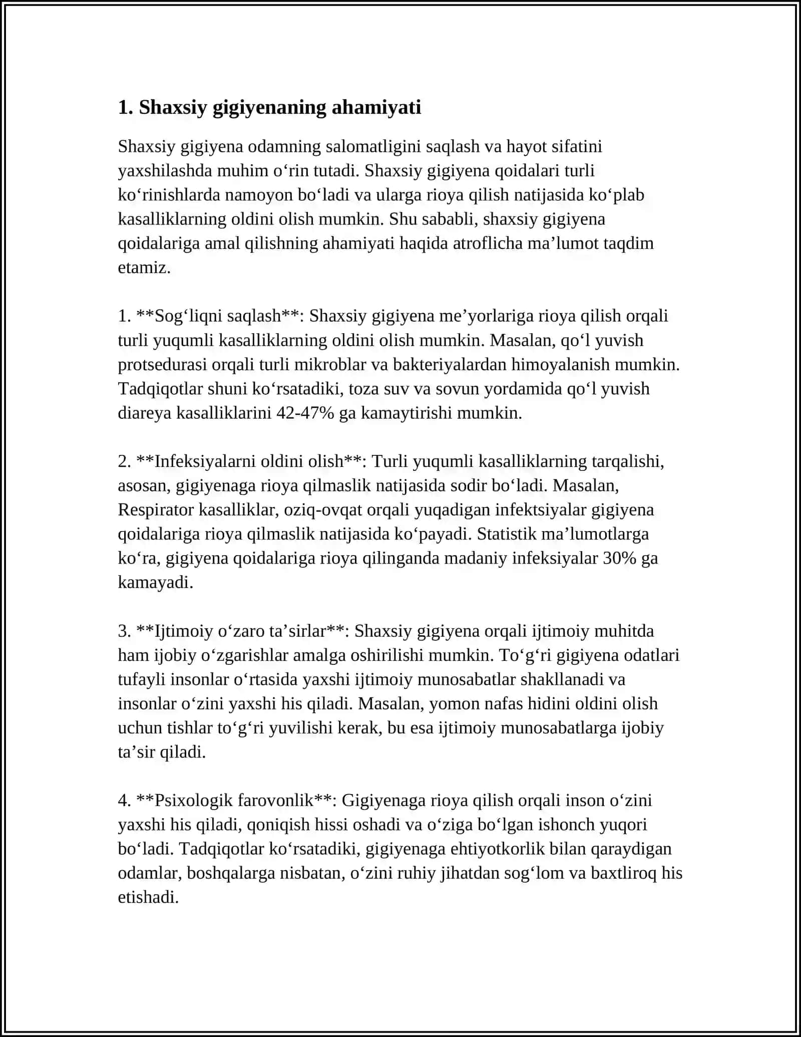 GÒZALLIK TERAPEVTINING SHAXSIY GIGENYASI 3
