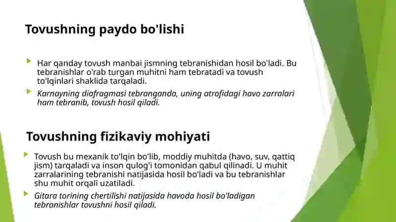 Tovush tebranishlari va shovqinlar 3