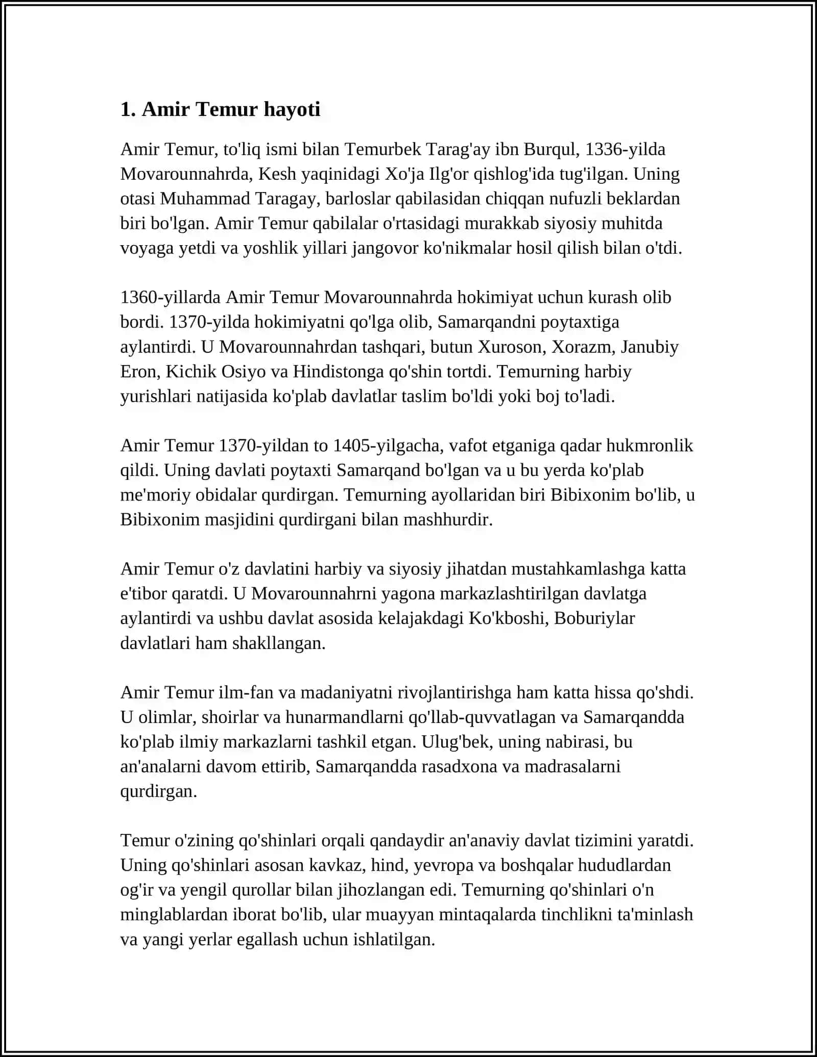 AMIR TEMUR BUYUK SARKARDA 3