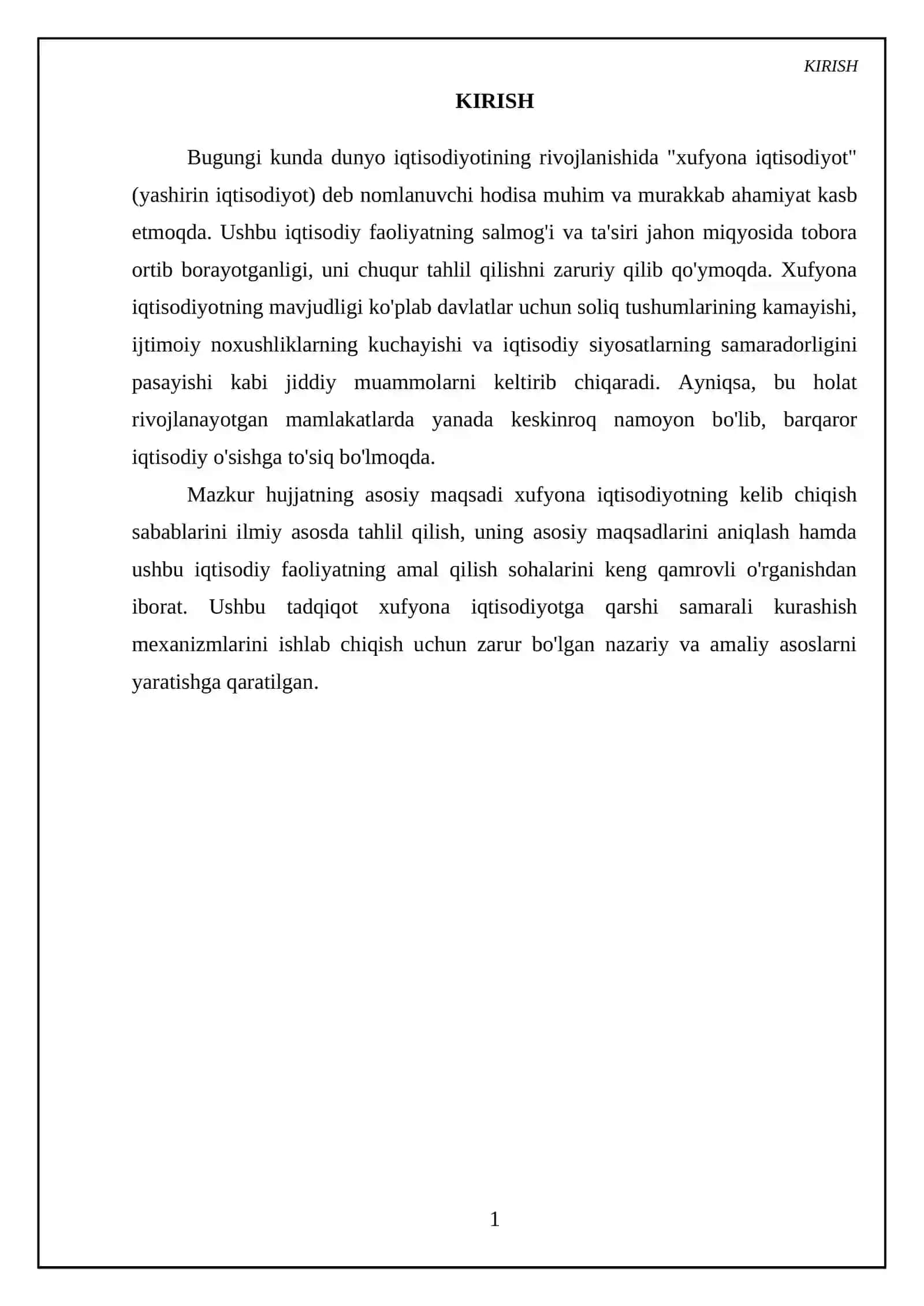 Xufyona iqtisodiyotning kelib chiqish sabablari va maqsadlari,amal qilish sohalari 3