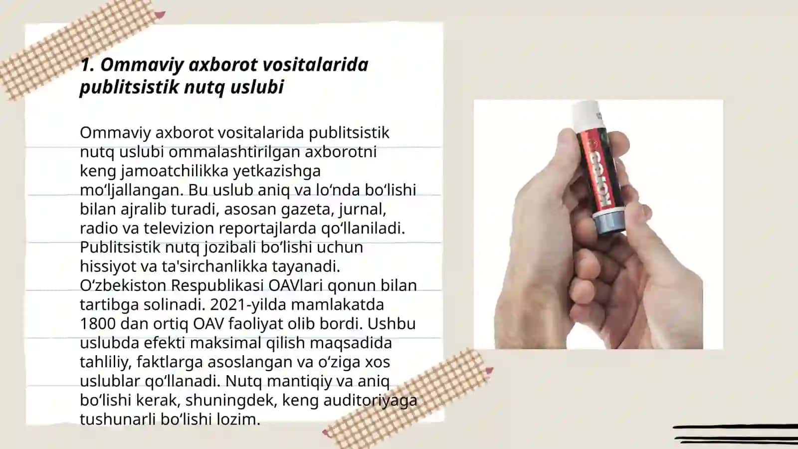 Ommaviy axborot vositalarida publitsistik nutq uslubi 3