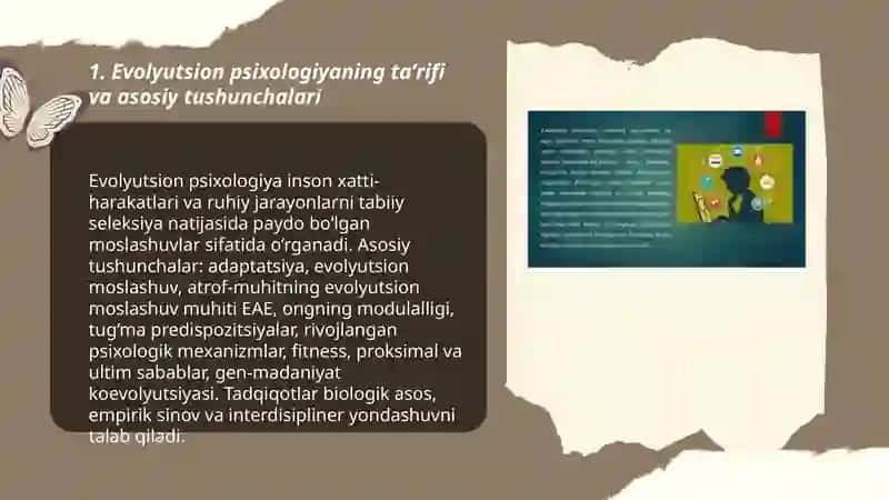 Evolyutsion psixalogiyaga kirish 3