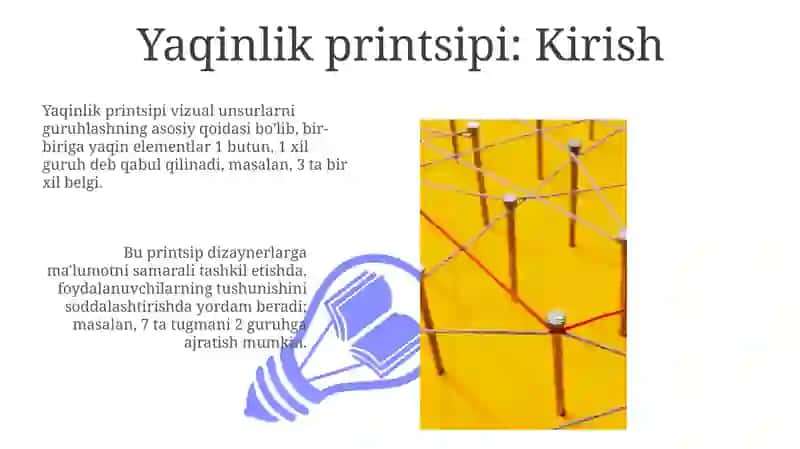 Yaqinlik tamoyili 3
