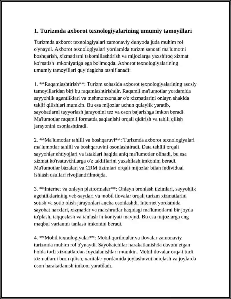 Turizmda axborot texnologiyalari va ularning roli 3