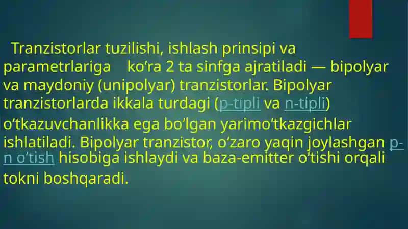 Tiranzistorlar 3