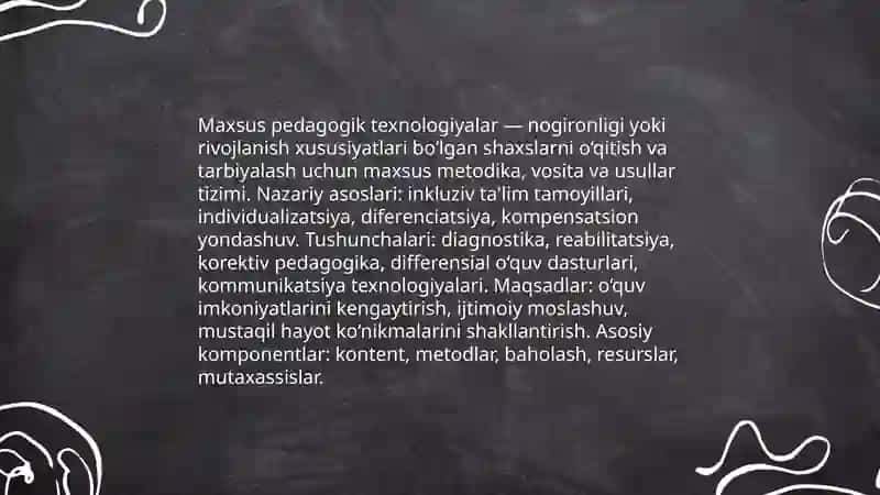 Maxsus pedagogik texnologiyalar va ularning amaliy qo'llanishi 3