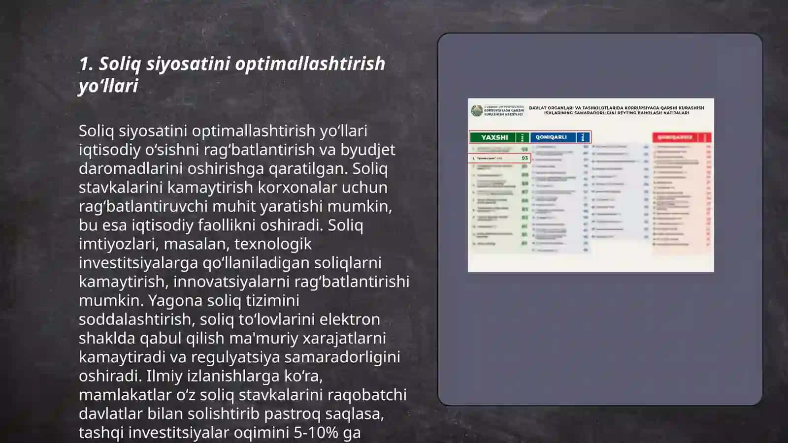 Soliq siyosatini optimallashtirish yo‘llari 3