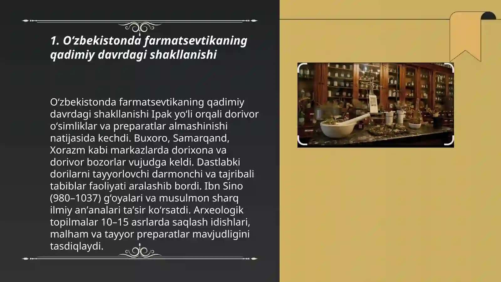 Õzbekistonda Farmatsevtikaning rivojlanish tarixi 3