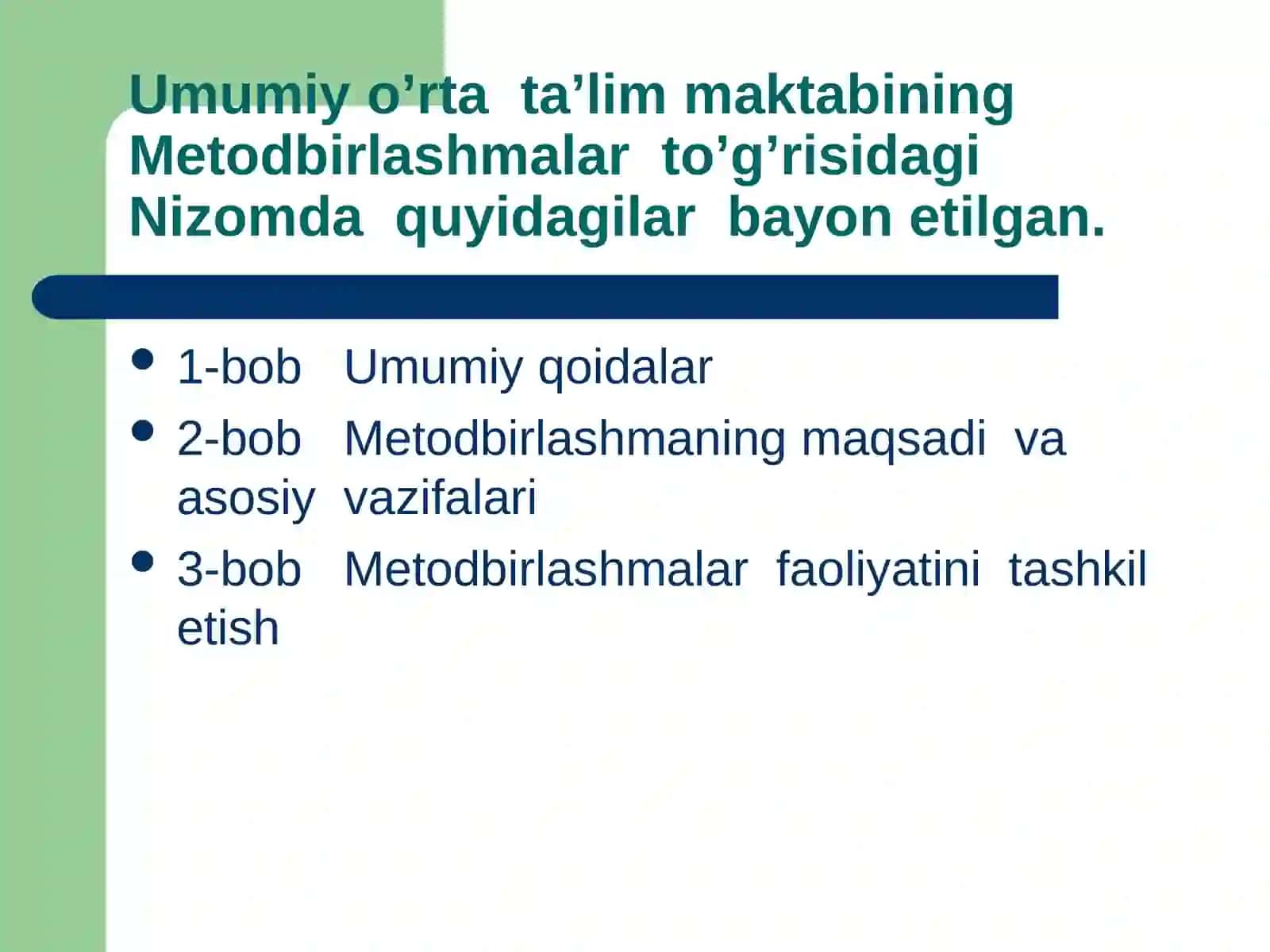 “Metodik kunlarni samarali tashkil etish” 3