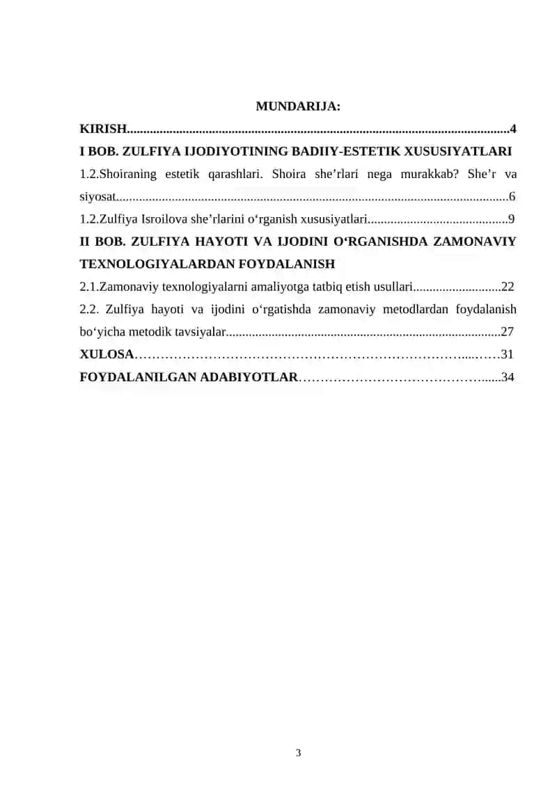 Adabiy taʼlimda Zulfiya hayoti va ijodini zamonaviy texnologiyalar asosida o‘rganish 3