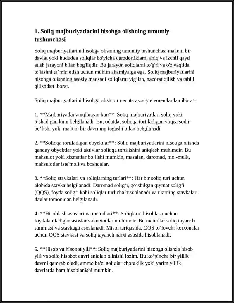 SOLIQ MAJBURIY TO’LOVLARINI XISOBGA OLISH 3