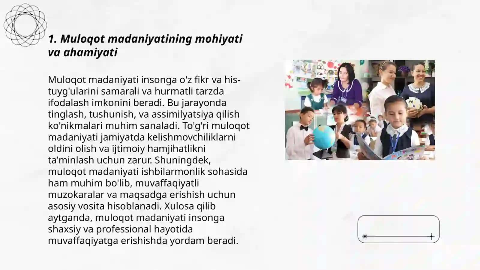 Muloqot madaniyatini shakllantirish 3