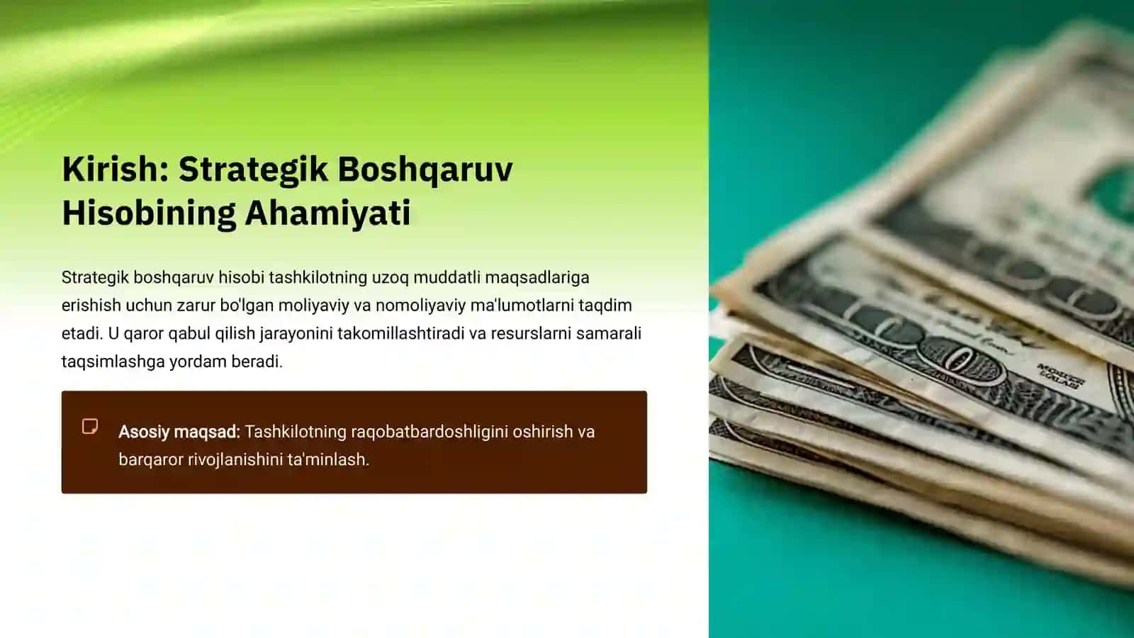 Strategik Boshqaruv Hisobi Doirasida  Qiziqish Guruhlarini Tahlil Qilish.Integratsiyalashgan Rejalashtirish Jarayonini Ko’rib Chiqish 3
