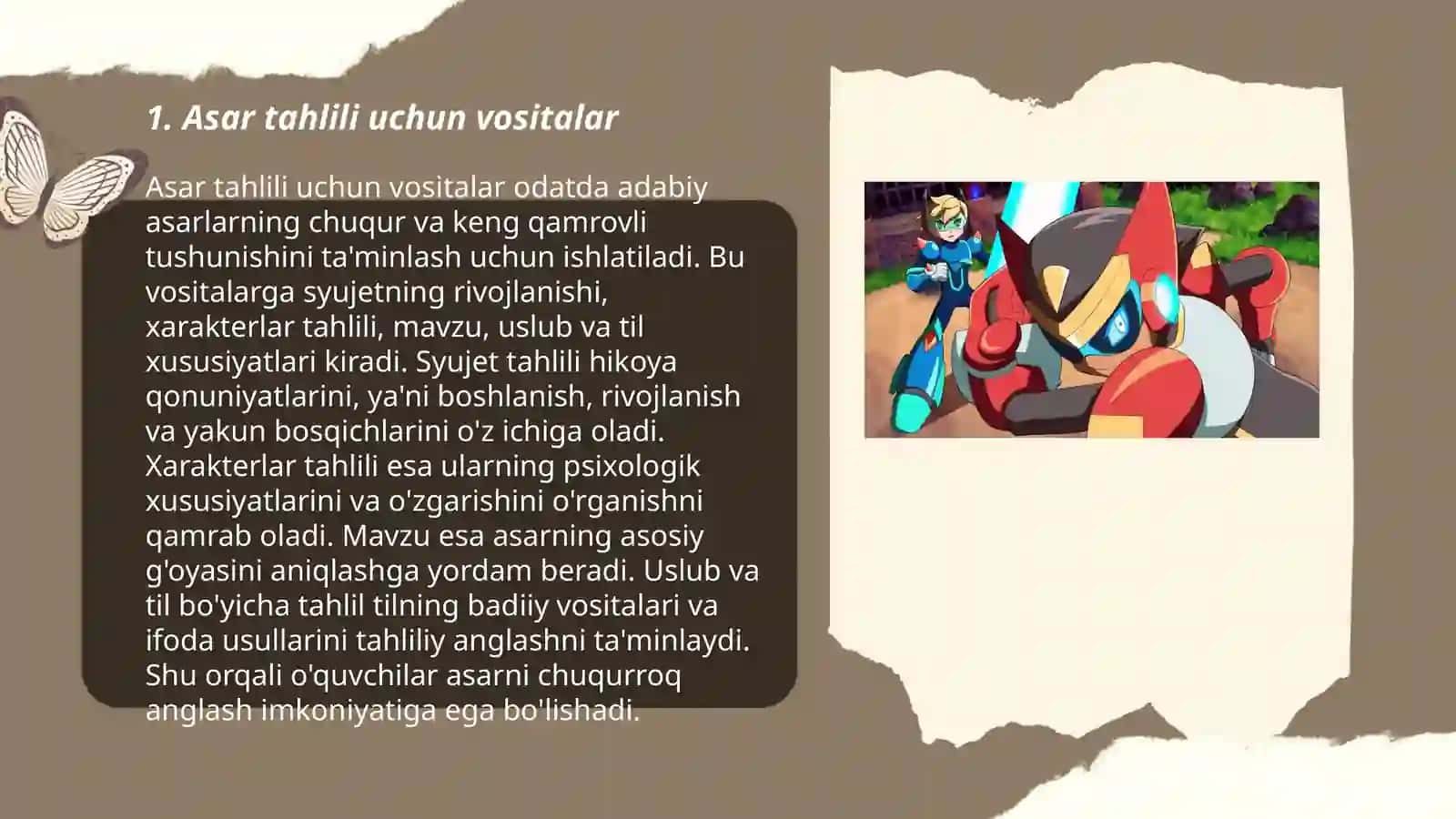 Badiiy asarni sahnalashtirib ko'rsatish usullari 3