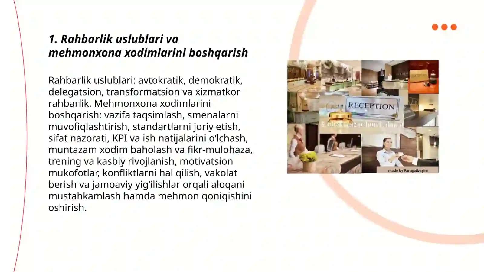 Mehmonxonalarda ishchilarni boshqarish va motivatsiya qilish usullari 3