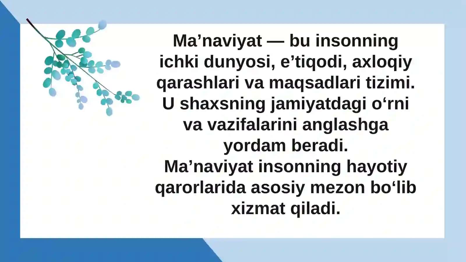 Kasbiy faoliyatda ma’naviyat. Kasb ma’naviyati fanini o‘rganishning metodologik ahamiyati va vazifalari 3