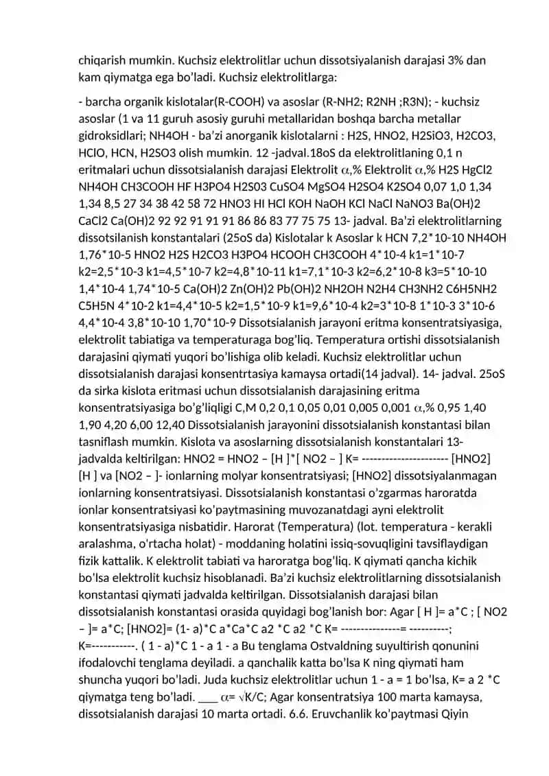 Elektrolitlar 3