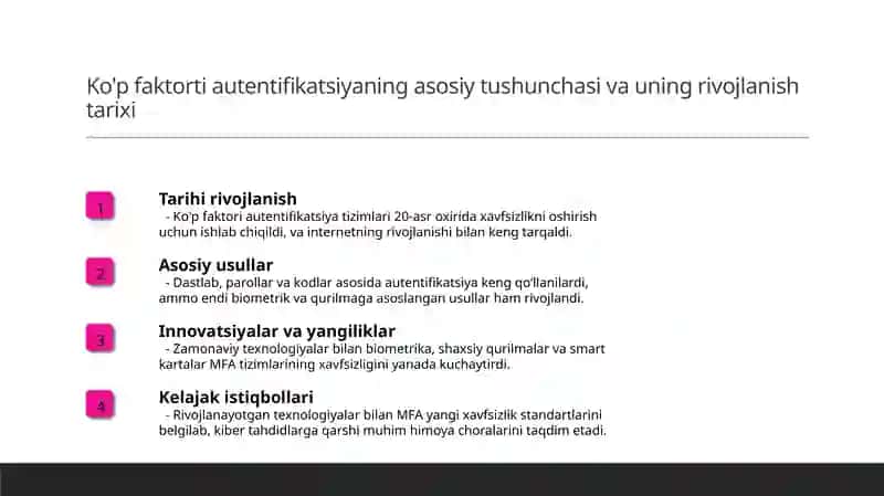 Ko'p faktorti autentifikatsiya 3