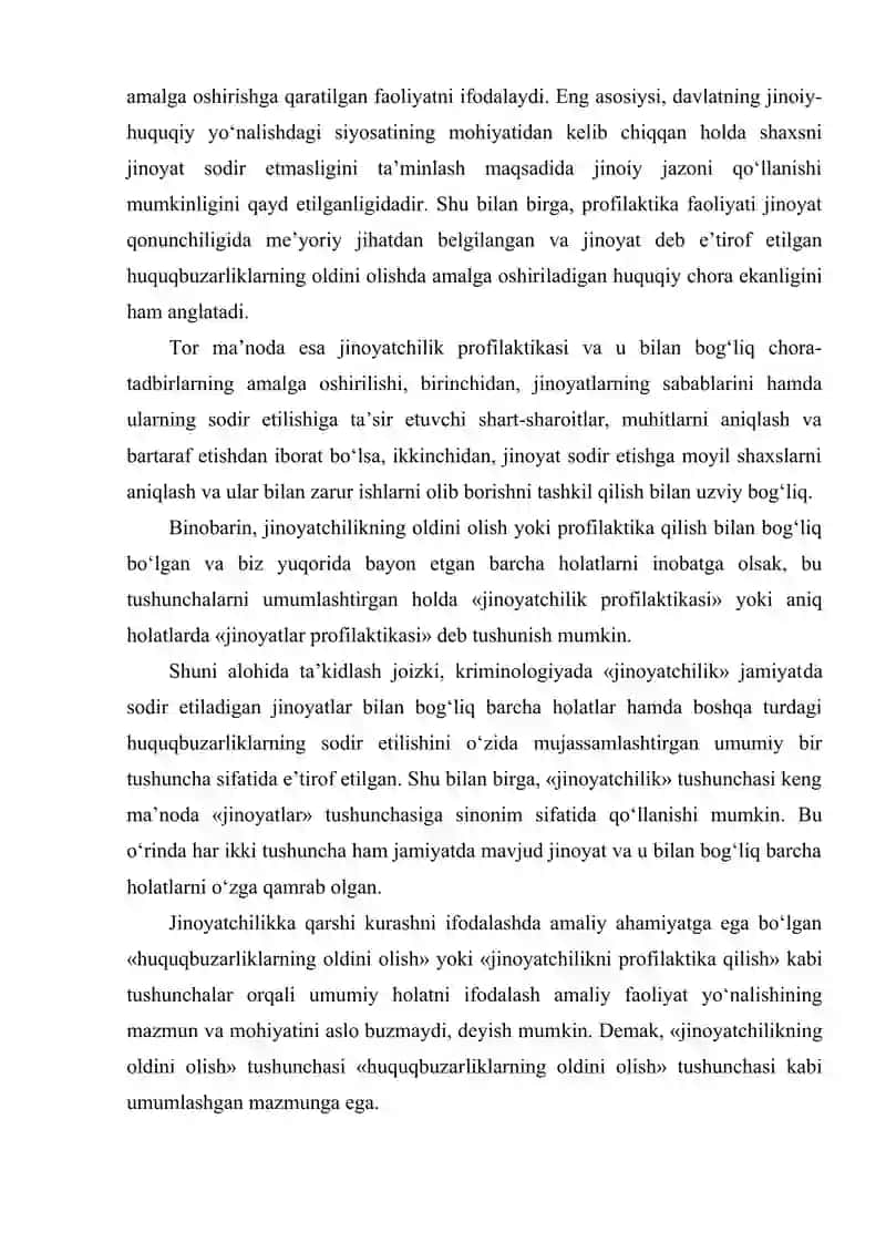 Jinoyatchilikning oldini olish 3