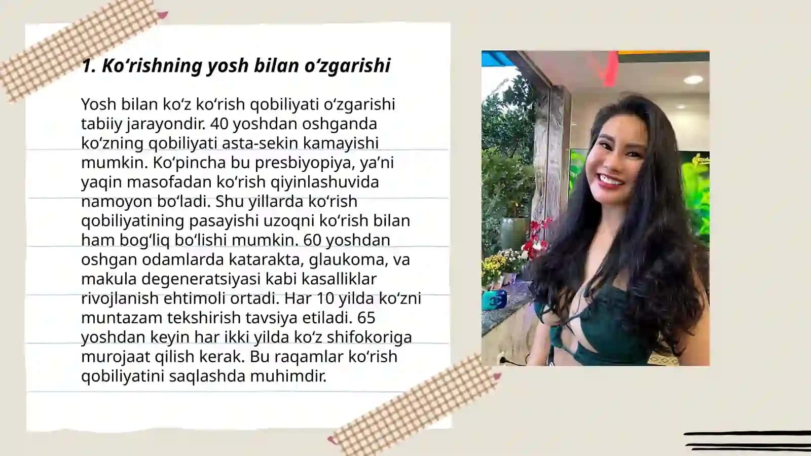 Koʻrishning yosh xususiyatlari Umidaxon 3