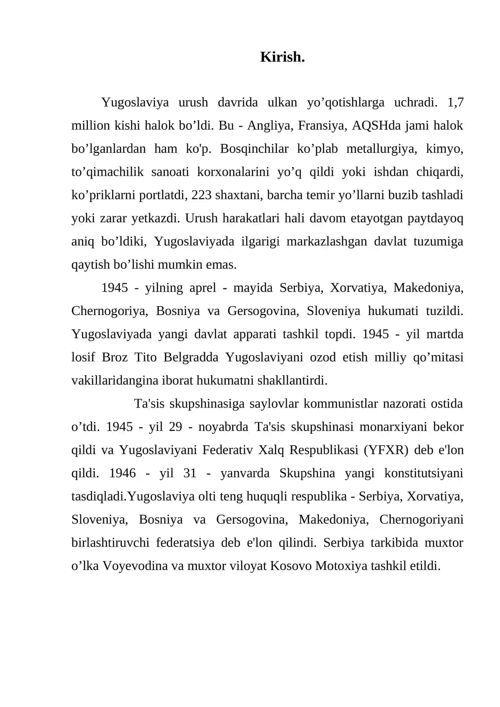 XIX - asr II - yarmi va XX asrning boshlarida Yugoslaviya 3