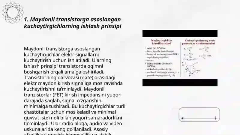 Maydonli transiztorlardan tuzilgan kuchaytirgichlar va ularni ishlash prinspi va sxemasi 3