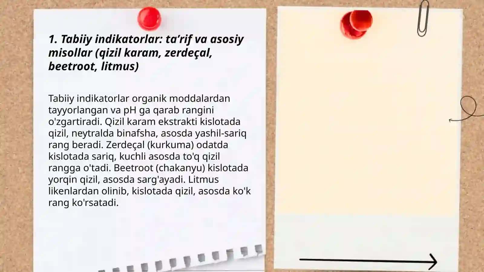 Tabiiy indikatorlar yordamida kislota va asoslarni aniqlaymiz 3