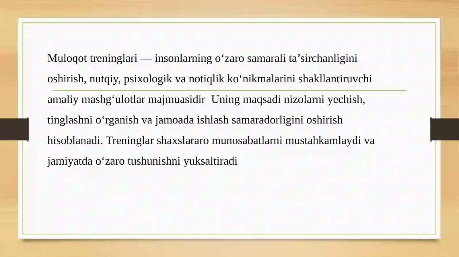 Muloqot Treninglari Bo‘yicha O‘yinlar O‘tkazish 3