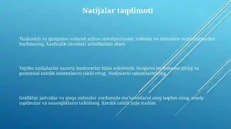 Fizikadan demonstratsion tajriba ishlarini bajarishning metodik usullari 3