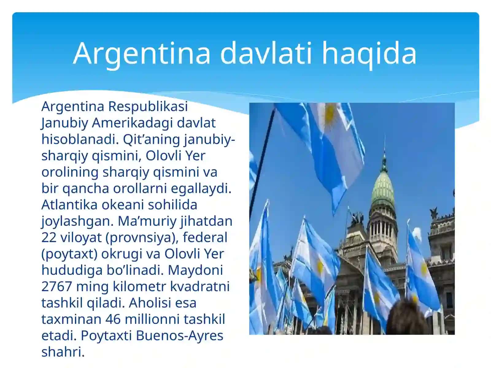 Argentina davlatining kadastr ishlarini yuritish va ularni tajribasini tahlil qilish 3