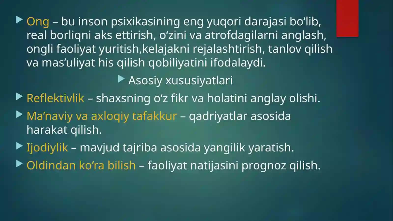 ONG TARAQQIYOTI VA ONGSIZLIK 3