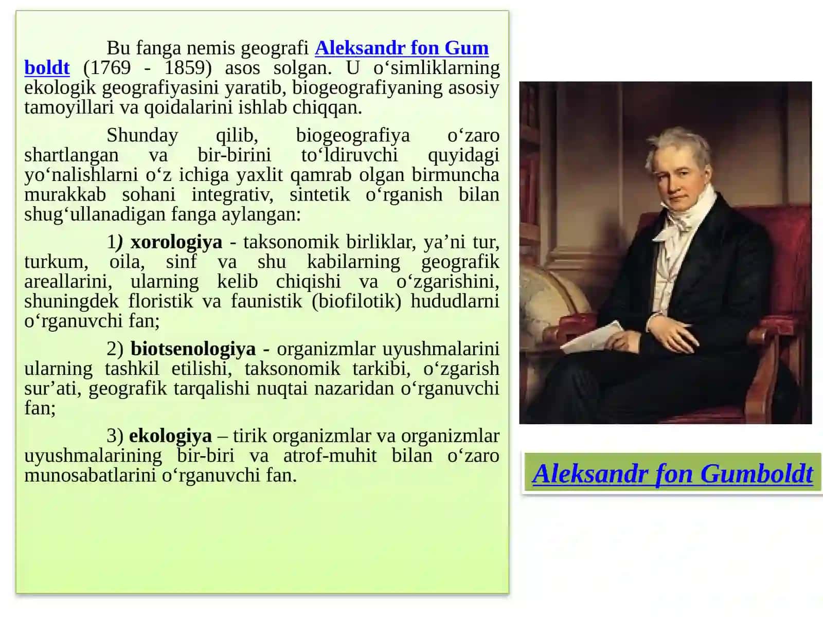BIOGEOGRAFIYANING PREDMETI, RIVOJLANISH TARIXI VA METODLARI 3