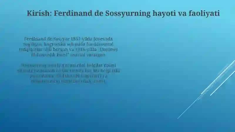 Ferdenand D Sosyur ta'limoti va strukturasi 3