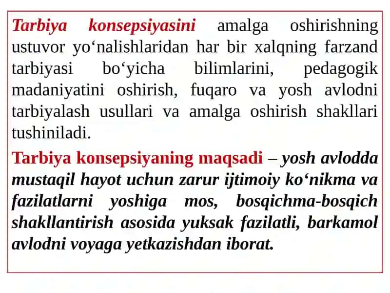 Jahon tarbiya konsepsiyasi 3