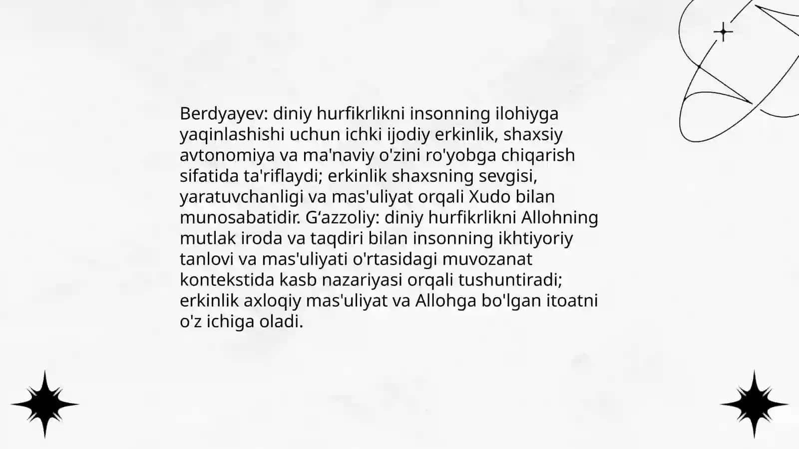 Din va hurfikrlik 3