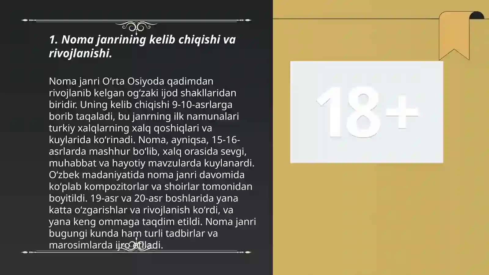 O'zbek adabiyoti va fors adabiyotida yaratilgan "noma " janriga tegishli asarlarni qiyoslash 3