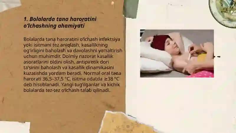 Bolalarning tana haroratini o'lchash 3