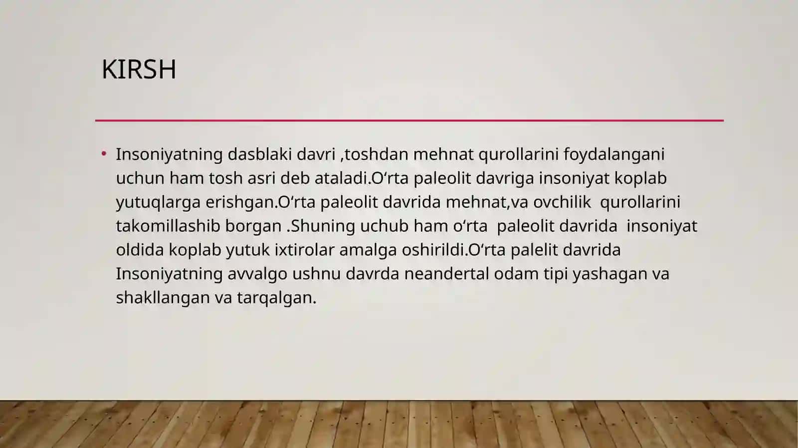 Oʻrta paleolit yodgorliklari 3