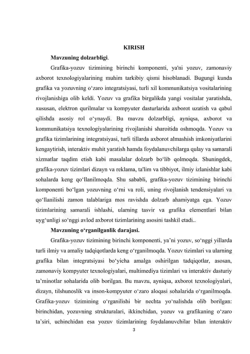GRAFIKA-YOZUV TIZIMINING BIRINCHI KOMPONENTI 3