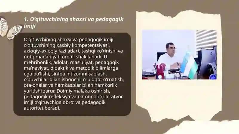 Oʼqituvchining shaxsi va pedagogik imiji 3