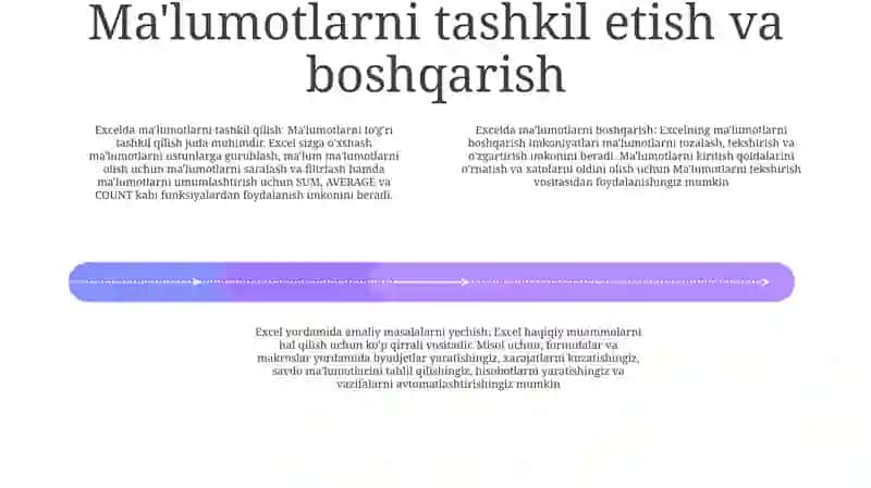 Excel Elektron Jadval Dasturi 3