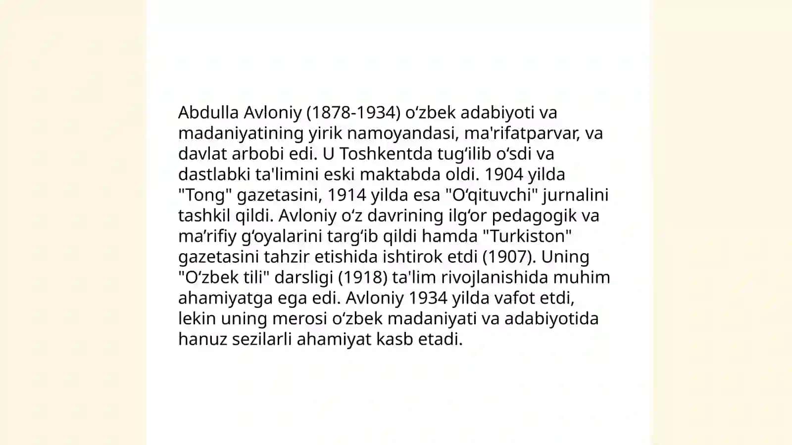 Abdulla Avloniyning komil inson haqidagi qarashlarini mavzusida esse tayyorlash 3