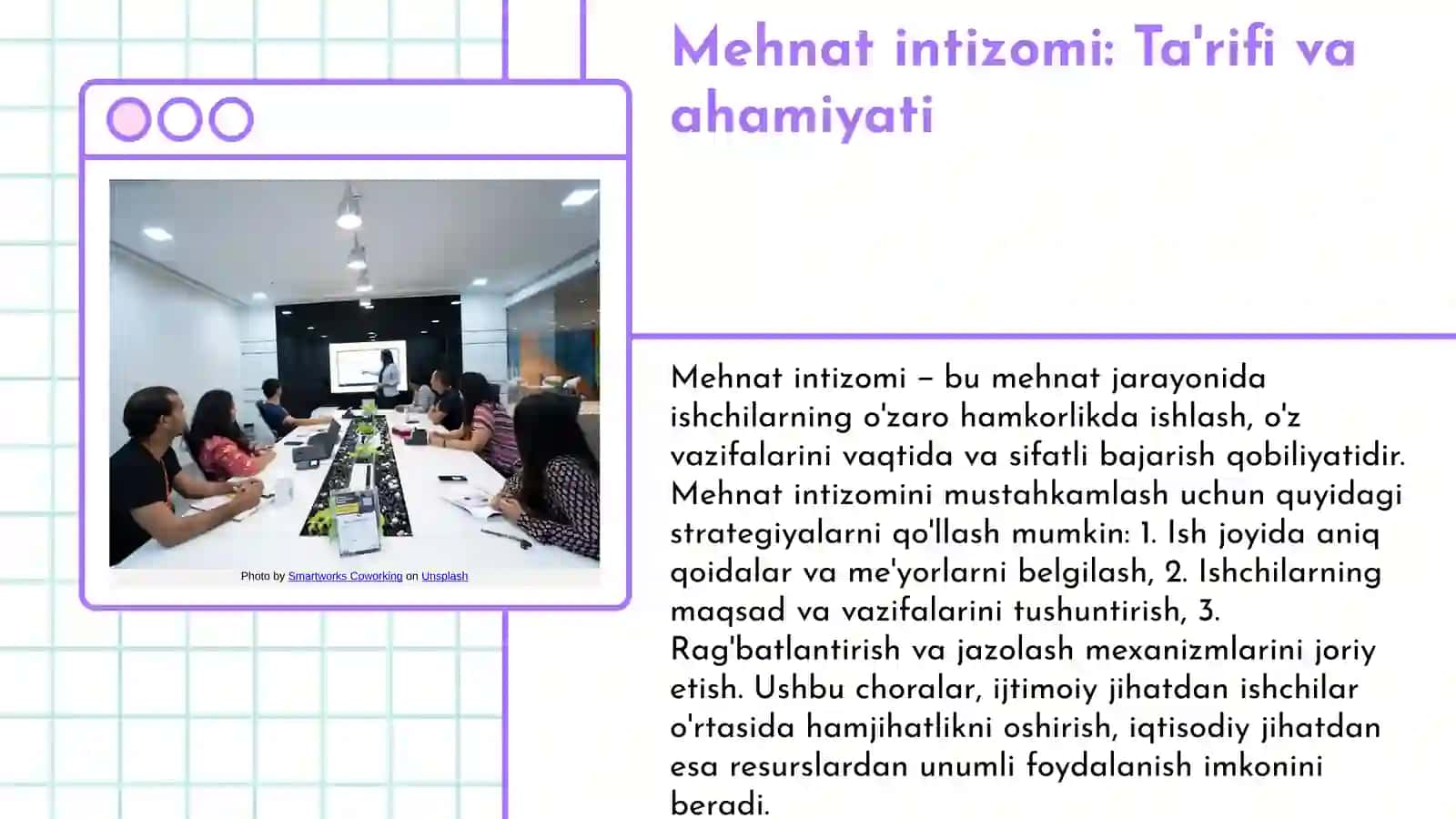 Mehnat intizomini mustahkamlash masalalari 3